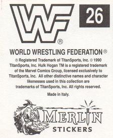 1990 Merlin WWF Superstars Stickers #26 Ravishing Rick Rude Puzzle Back
