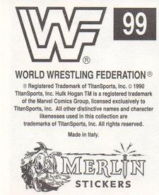 1990 Merlin WWF Superstars Stickers #99 Rhythm & Blues Puzzle Back