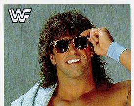 1990 Merlin WWF Superstars Stickers #105 The Model Rick Martel Puzzle Front