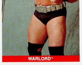 1990 Merlin WWF Superstars Stickers #124 Warlord Puzzle Front