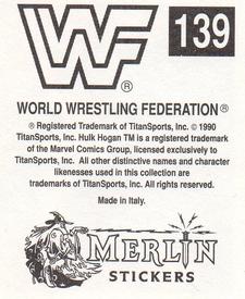 1990 Merlin WWF Superstars Stickers #139 Orient Express Puzzle Back