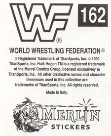 1990 Merlin WWF Superstars Stickers #162 Dusty Rhodes Puzzle Back