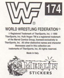1990 Merlin WWF Superstars Stickers #174 Legion Of Doom Puzzle Back