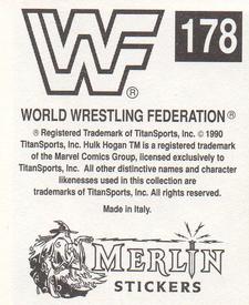 1990 Merlin WWF Superstars Stickers #178 Legion Of Doom Puzzle Back