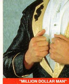 1990 Merlin WWF Superstars Stickers #181 Million Dollar Man Ted DiBiase Puzzle Front