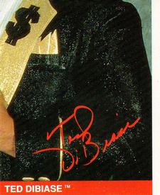 1990 Merlin WWF Superstars Stickers #182 Million Dollar Man Ted DiBiase Puzzle Front