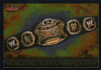 2008 Topps Slam Attax WWE #NNO World Tag Team Championship Front