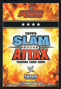 2008 Topps Slam Attax WWE #NNO Kofi Kingston Back