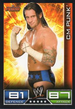 2008 Topps Slam Attax WWE #NNO CM Punk Front