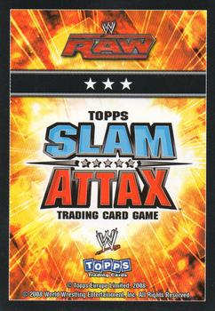 2008 Topps Slam Attax WWE #NNO Ted DiBiase Jr. Back