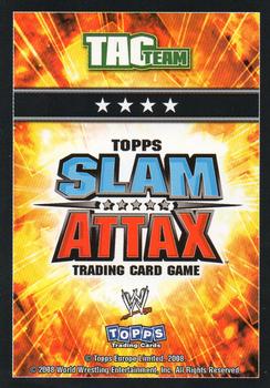 2008 Topps Slam Attax WWE #NNO John Morrison & The Miz Back