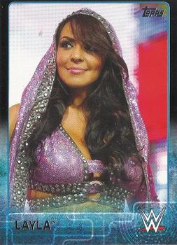 2015 Topps WWE - Black #47 Layla Front
