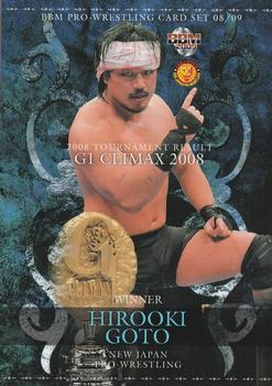 2008-09 BBM New Japan Pro-Wrestling #36 Hirooki Goto Front