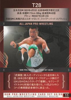 2008-09 BBM All Japan Pro Wrestling #11 Tetsuya Bushi Back