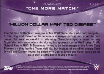 2015 Topps WWE - Crowd Chants: One More Match! #4 Ted DiBiase Back