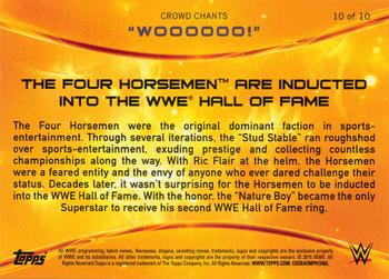 2015 Topps WWE - Crowd Chants: WOOOOOO! #10 The Four Horsemen are Inducted into the WWE Hall of Fame Back