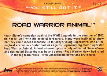 2015 Topps WWE - Crowd Chants: You Still Got It! #5 Road Warrior Animal Back