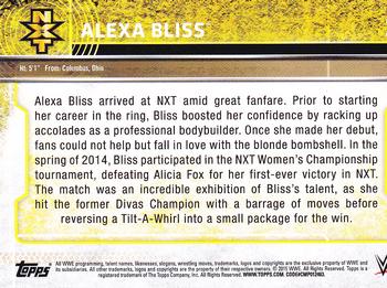 2015 Topps WWE - NXT Prospects #NNO Alexa Bliss Back