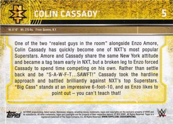 2015 Topps WWE - NXT Prospects #5 Colin Cassady Back