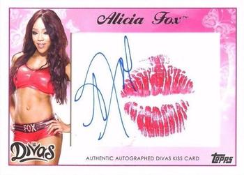 2015 Topps WWE - Diva Kiss Autographs #NNO Alicia Fox Front