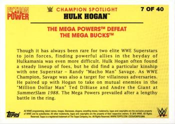 2015 Topps WWE - Hulk Hogan Tribute #7 The Mega Powers Defeat The Mega Bucks Back