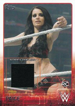 2015 Topps WWE - Swatch Relics #NNO Paige Front