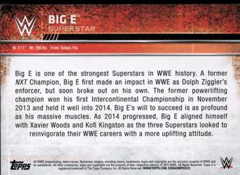 2015 Topps WWE - Swatch Relics #NNO Big E Back