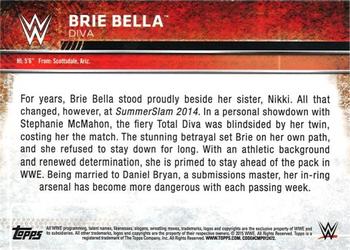 2015 Topps WWE - Swatch Relics #NNO Brie Bella Back