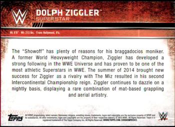 2015 Topps WWE - Swatch Relics #NNO Dolph Ziggler Back