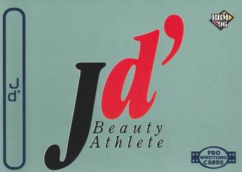 1996 BBM Pro Wrestling #320 Jd' Beauty Athlete Checklist Front