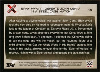 2015 Topps WWE Road to Wrestlemania #14 Bray Wyatt Back