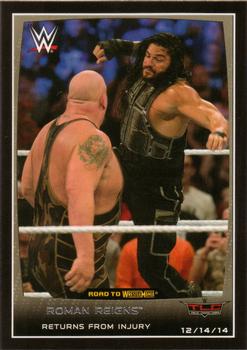 2015 Topps WWE Road to Wrestlemania #68 Roman Reigns Front