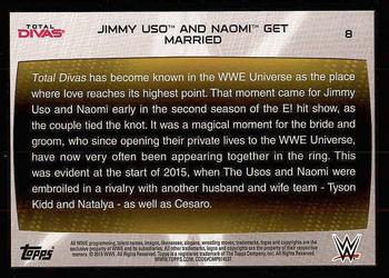 2015 Topps WWE Road to Wrestlemania #8 Jimmy Uso / Naomi Back