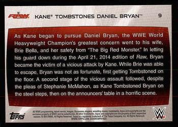 2015 Topps WWE Road to Wrestlemania #9 Kane Back