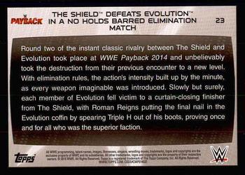 2015 Topps WWE Road to Wrestlemania #23 The Shield Back