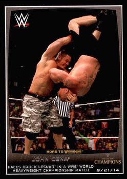 2015 Topps WWE Road to Wrestlemania #48 John Cena Front