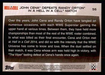 2015 Topps WWE Road to Wrestlemania #56 John Cena Back