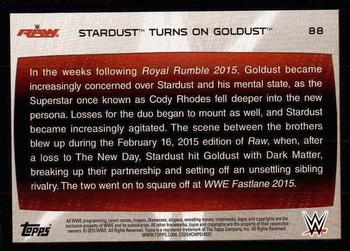 2015 Topps WWE Road to Wrestlemania #88 Stardust Back