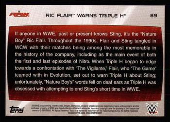 2015 Topps WWE Road to Wrestlemania #89 Ric Flair Back