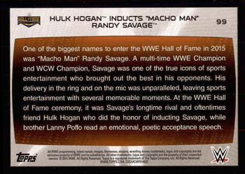 2015 Topps WWE Road to Wrestlemania #99 Hulk Hogan Back