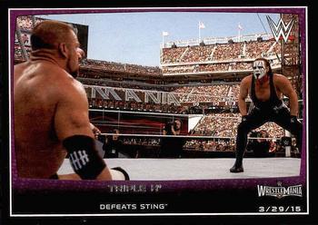 2015 Topps WWE Road to Wrestlemania #105 Triple H Front