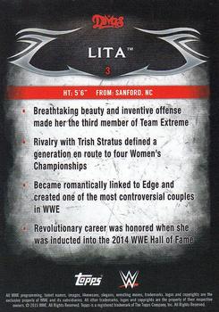 2015 Topps WWE Undisputed #3 Lita Back