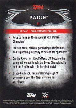 2015 Topps WWE Undisputed #31 Paige Back