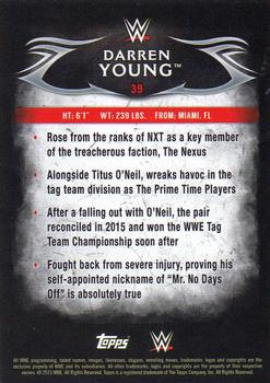 2015 Topps WWE Undisputed #39 Darren Young Back