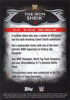 2015 Topps WWE Undisputed #65 The Iron Sheik Back