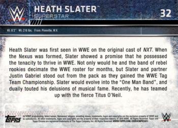 2015 Topps Chrome WWE - Refractor #32 Heath Slater Back