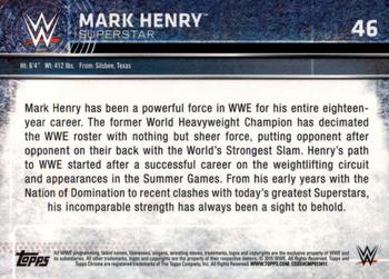 2015 Topps Chrome WWE - Refractor #46 Mark Henry Back