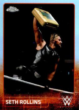 2015 Topps Chrome WWE - Refractor #63 Seth Rollins Front