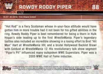 2015 Topps Chrome WWE - Refractor #88 Rowdy Roddy Piper Back