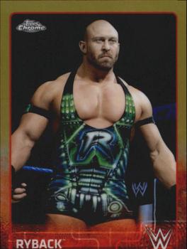 2015 Topps Chrome WWE - Gold Refractor #62 Ryback Front